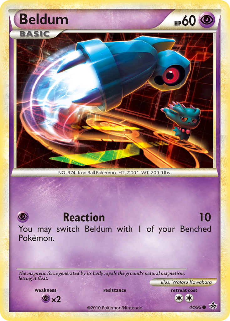 Beldum - HS—Unleashed - #44 - Pokemon TCG card