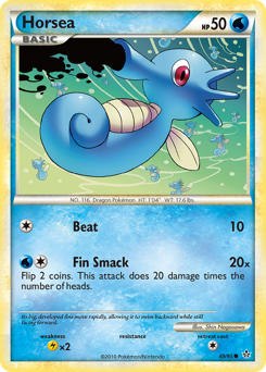 Horsea - HS—Unleashed - #49 - Pokemon TCG card