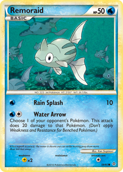 Remoraid - HS—Unleashed - #59 - Pokemon TCG card
