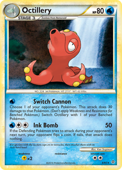 Octillery - HS—Unleashed - #6 - Pokemon TCG card
