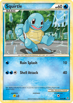Squirtle #63 Squirtle - HS—Unleashed - #63 - Pokemon TCG card
