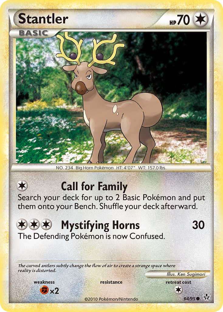 Stantler - HS—Unleashed - #64 - Pokemon TCG card