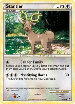 Stantler - HS—Unleashed - #64 - Pokemon TCG card