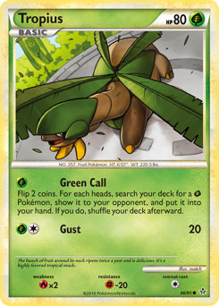 Tropius #66 Tropius - HS—Unleashed - #66 - Pokemon TCG card