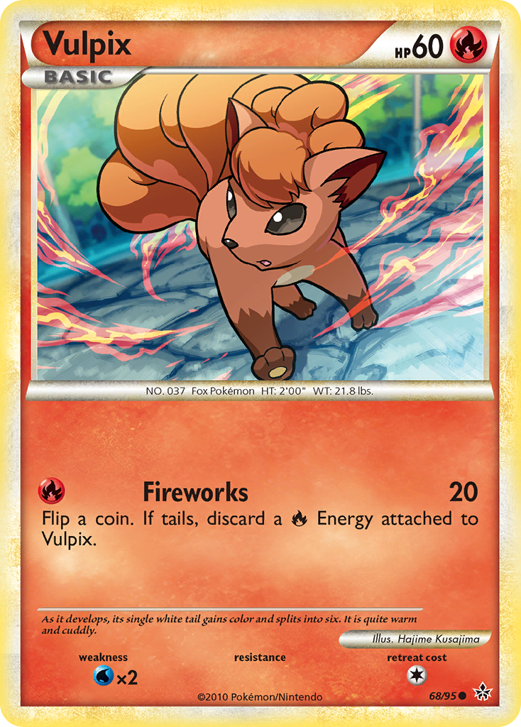 Vulpix - HS—Unleashed - #68 - Pokemon TCG card