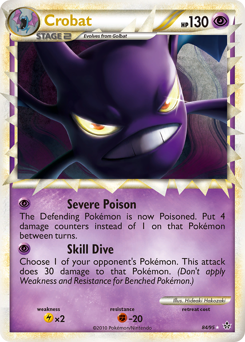 Crobat - HS—Unleashed - #84 - Pokemon TCG card