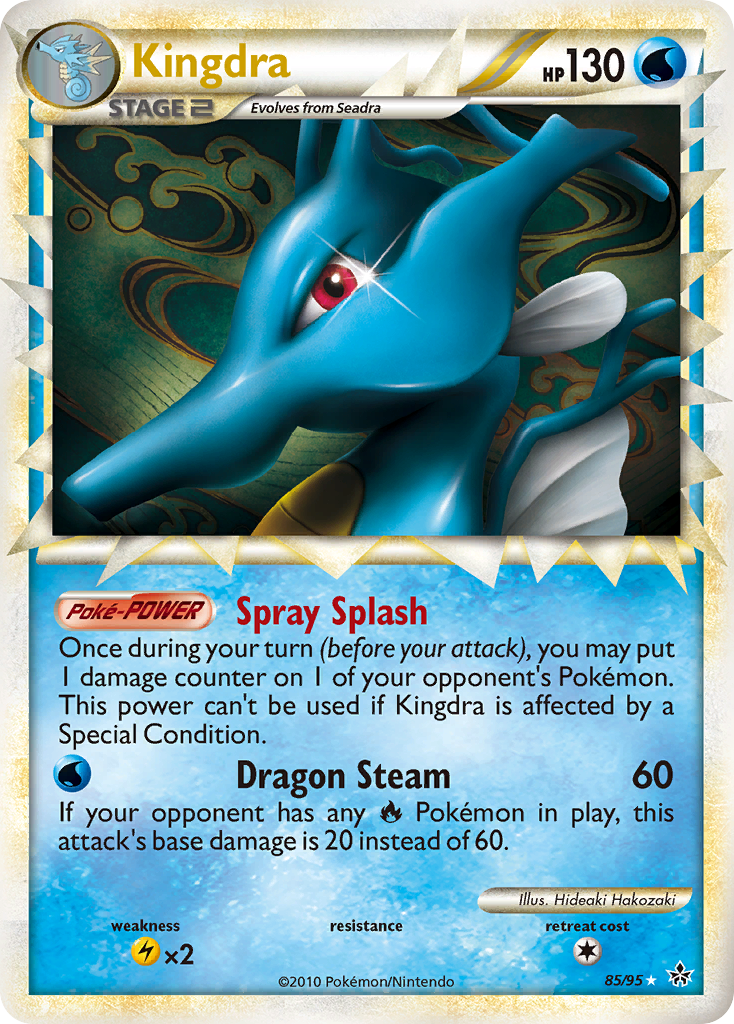 Kingdra - HS—Unleashed - #85 - Pokemon TCG card
