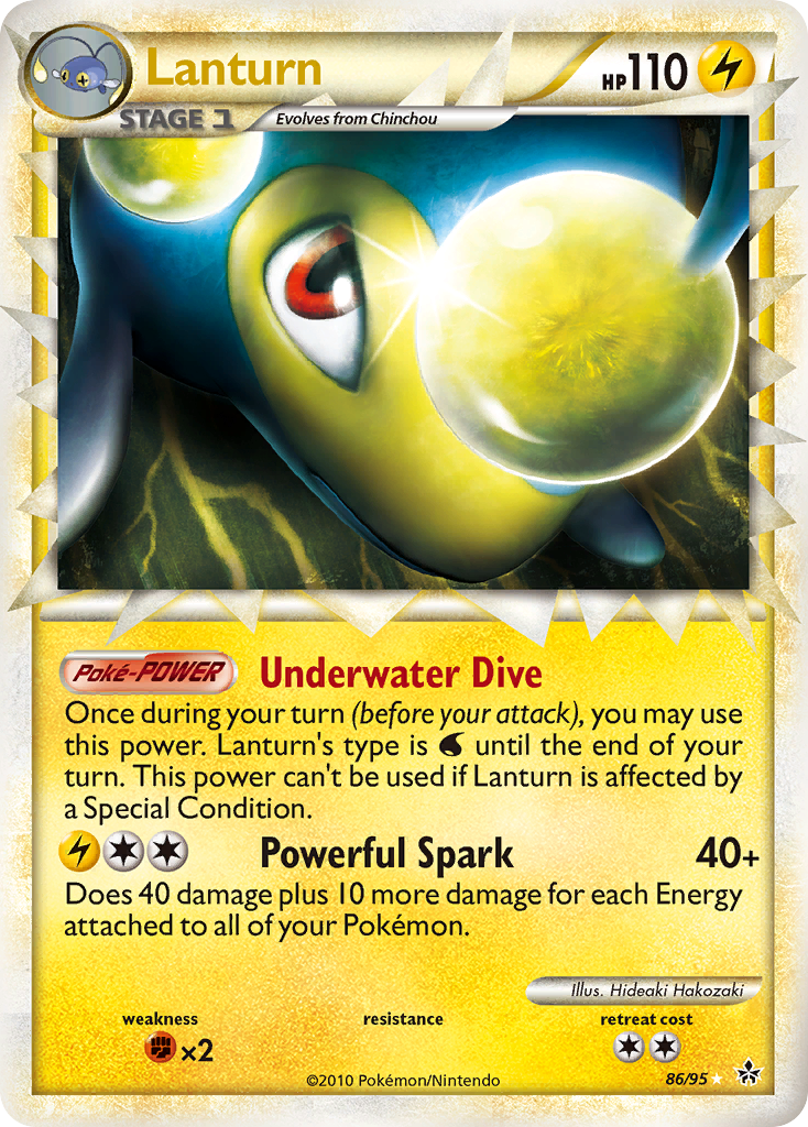 Lanturn - HS—Unleashed - #86 - Pokemon TCG card