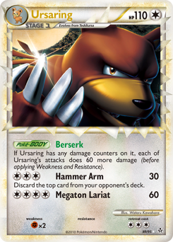 Ursaring - HS—Unleashed - #89 - Pokemon TCG card