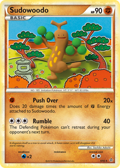 Sudowoodo - HS—Unleashed - #9 - Pokemon TCG card