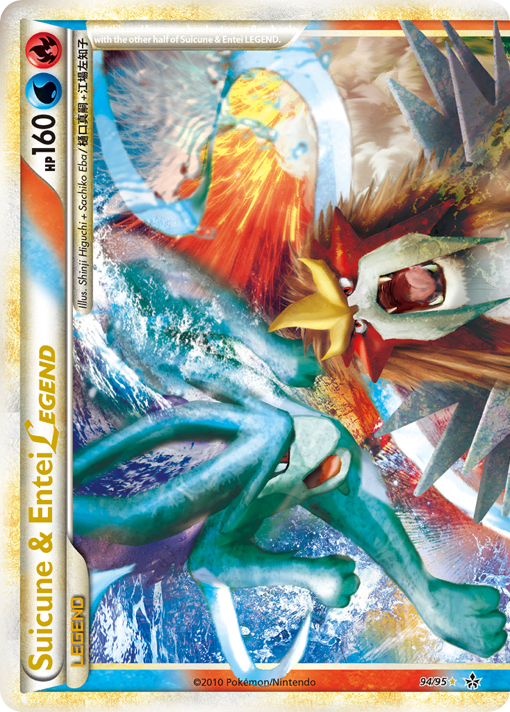 Suicune & Entei LEGEND - HS—Unleashed - #94 - Pokemon TCG card
