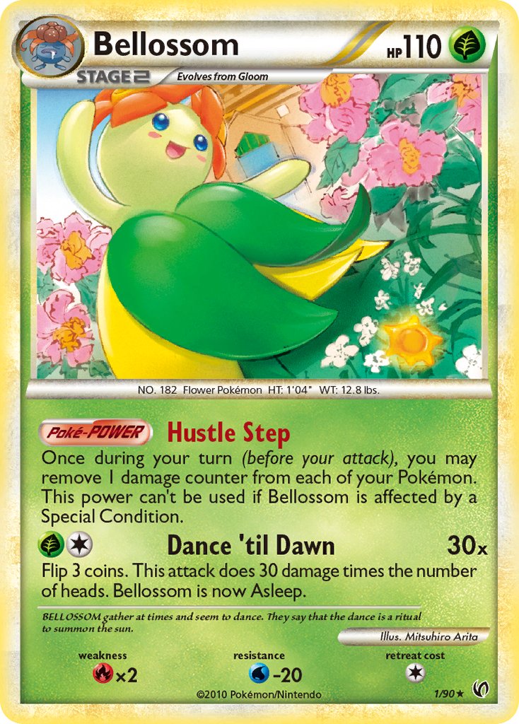 Bellossom - HS—Undaunted - #1 - Pokemon TCG card
