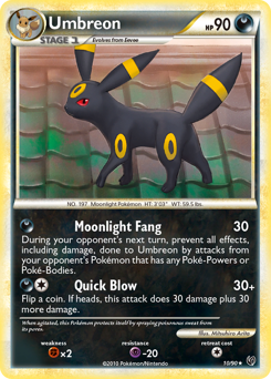 Umbreon #10 Umbreon - HS—Undaunted - #10 - Pokemon TCG card