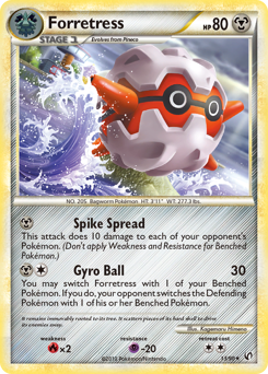 Forretress - HS—Undaunted - #13 - Pokemon TCG card