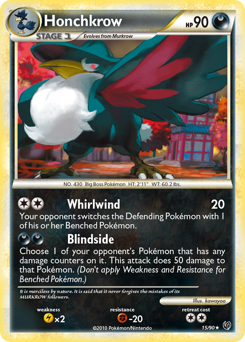 Honchkrow - HS—Undaunted - #15 - Pokemon TCG card