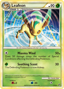 Leafeon #17 Leafeon - HS—Undaunted - #17 - Pokemon TCG card
