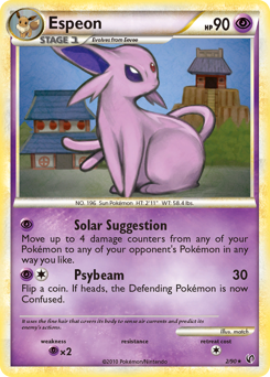 Espeon #2 Espeon - HS—Undaunted - #2 - Pokemon TCG card