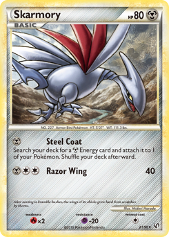 Skarmory - HS—Undaunted - #21 - Pokemon TCG card