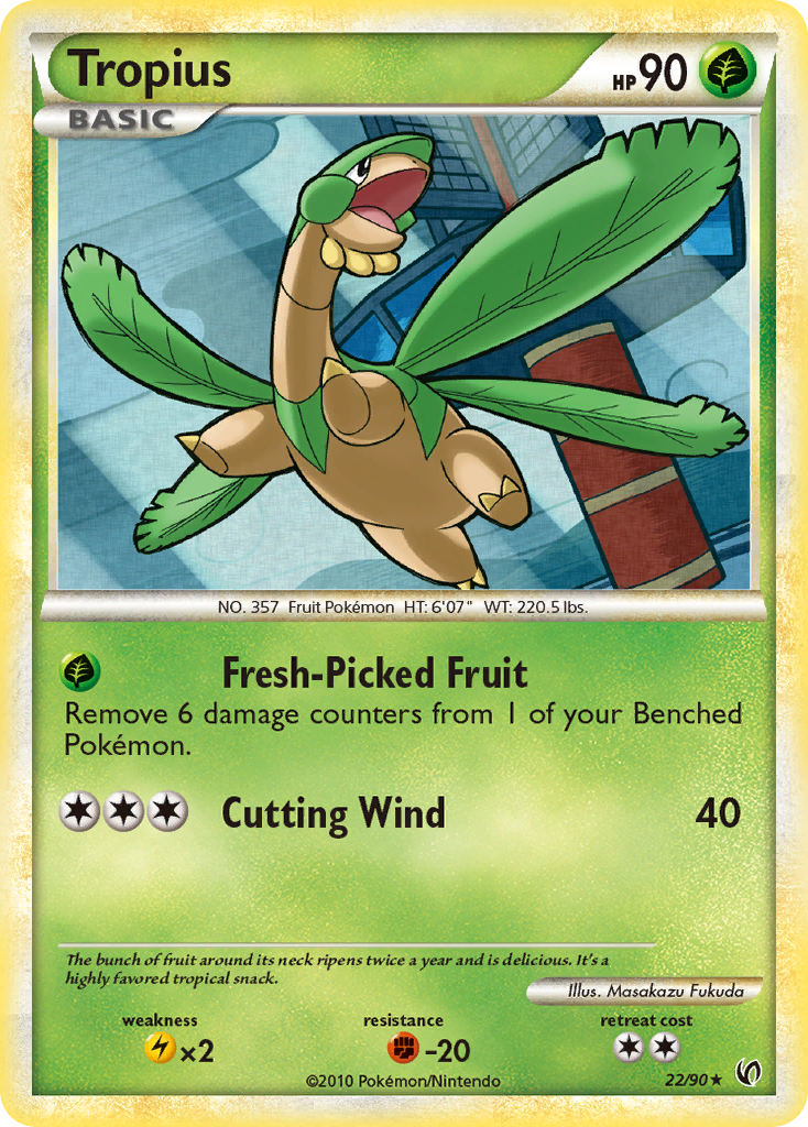 Tropius - HS—Undaunted - #22 - Pokemon TCG card