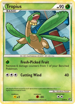 Tropius #22 Tropius - HS—Undaunted - #22 - Pokemon TCG card