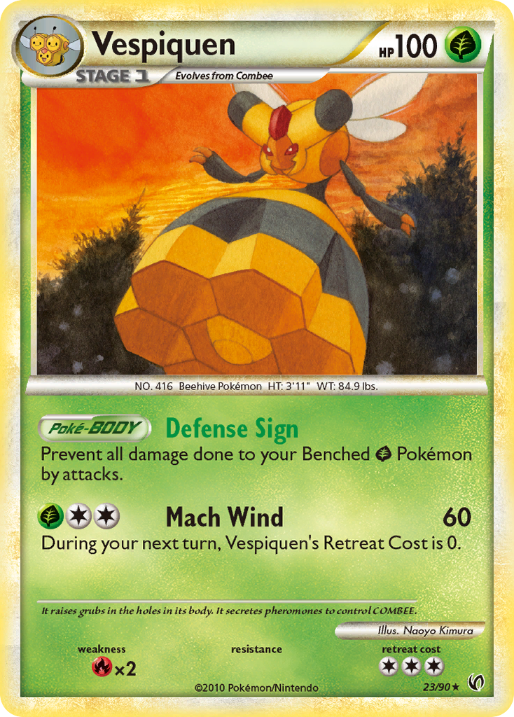 Vespiquen - HS—Undaunted - #23 - Pokemon TCG card