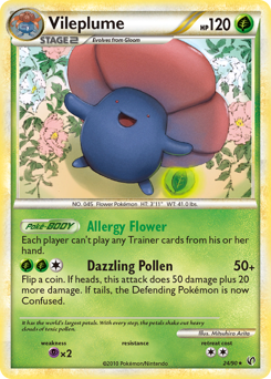 Vileplume #24 Vileplume - HS—Undaunted - #24 - Pokemon TCG card