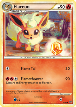 Flareon - HS—Undaunted - #26 - Pokemon TCG card
