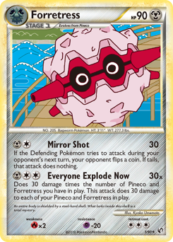 Forretress - HS—Undaunted - #3 - Pokemon TCG card