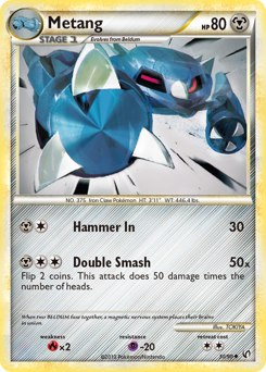 Metang - HS—Undaunted - #30 - Pokemon TCG card