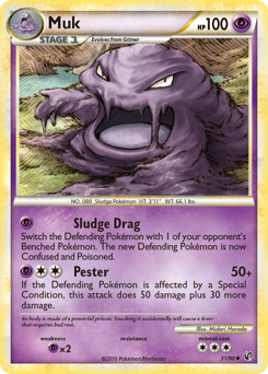Muk - HS—Undaunted - #31 - Pokemon TCG card