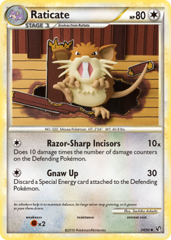 Raticate #34 Raticate - HS—Undaunted - #34 - Pokemon TCG card