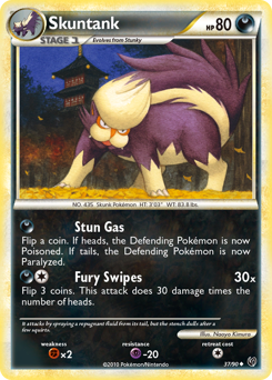Skuntank #37 Skuntank - HS—Undaunted - #37 - Pokemon TCG card