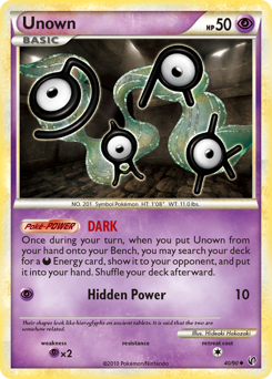 Unown #40 Unown - HS—Undaunted - #40 - Pokemon TCG card