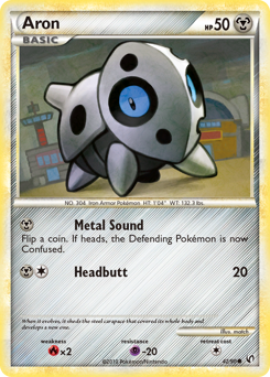 Aron - HS—Undaunted - #42 - Pokemon TCG card