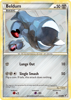 Beldum #43 Beldum - HS—Undaunted - #43 - Pokemon TCG card