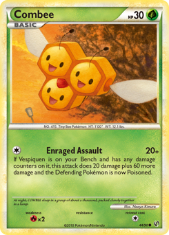 Combee - HS—Undaunted - #44 - Pokemon TCG card
