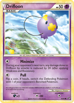 Drifloon #46 Drifloon - HS—Undaunted - #46 - Pokemon TCG card