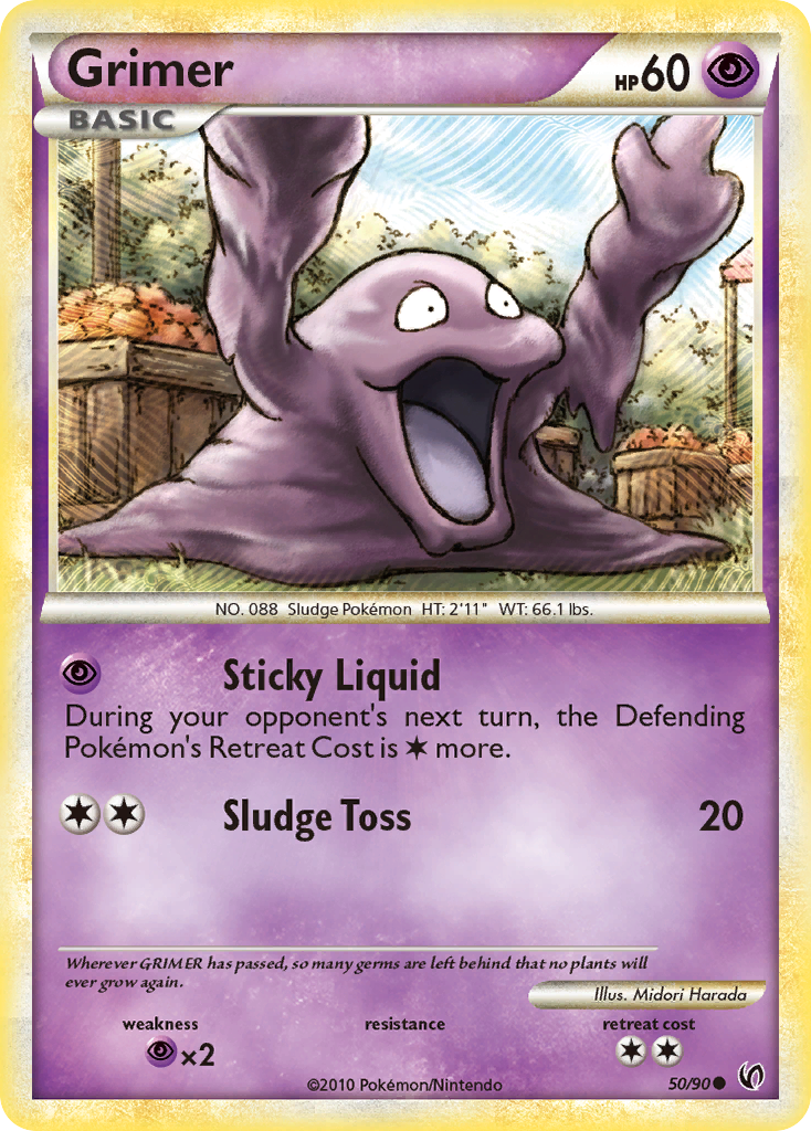 Grimer - HS—Undaunted - #50 - Pokemon TCG card