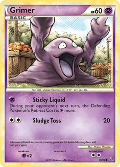 Grimer - HS—Undaunted - #50 - Pokemon TCG card