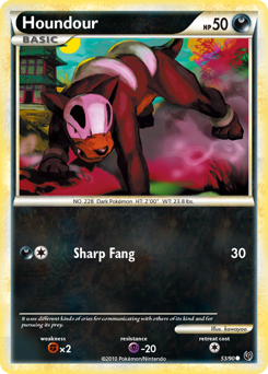 Houndour #53 Houndour - HS—Undaunted - #53 - Pokemon TCG card