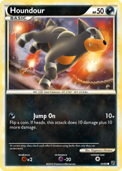 Houndour #54 Houndour - HS—Undaunted - #54 - Pokemon TCG card