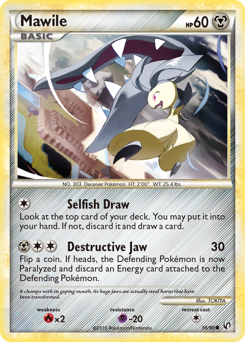 Mawile #56 Mawile - HS—Undaunted - #56 - Pokemon TCG card