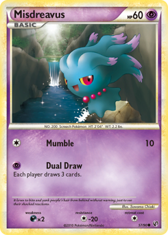 Misdreavus #57 Misdreavus - HS—Undaunted - #57 - Pokemon TCG card