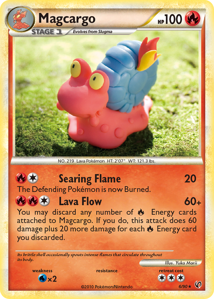 Magcargo - HS—Undaunted - #6 - Pokemon TCG card