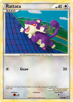 Rattata - HS—Undaunted - #64 - Pokemon TCG card