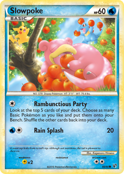 Slowpoke #66 Slowpoke - HS—Undaunted - #66 - Pokemon TCG card