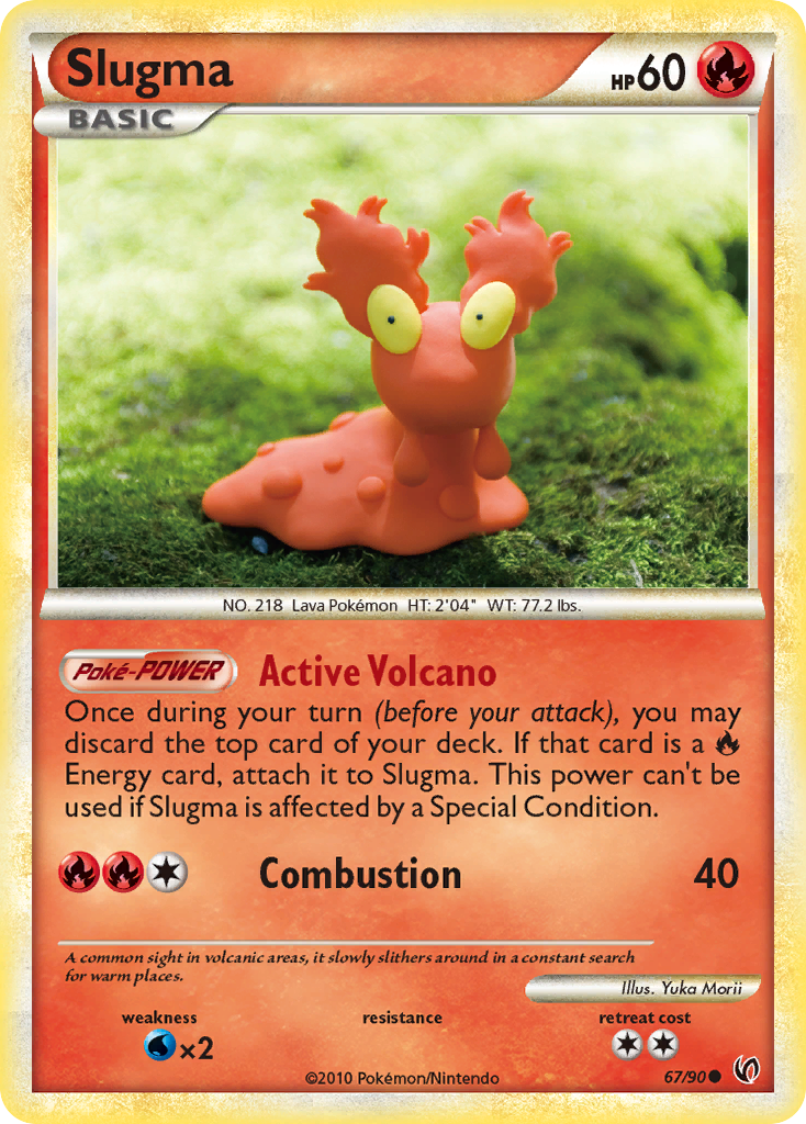 Slugma - HS—Undaunted - #67 - Pokemon TCG card