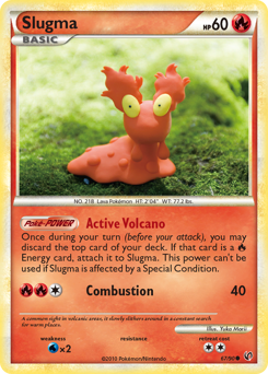 Slugma - HS—Undaunted - #67 - Pokemon TCG card