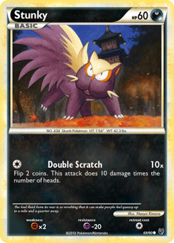 Stunky - HS—Undaunted - #69 - Pokemon TCG card