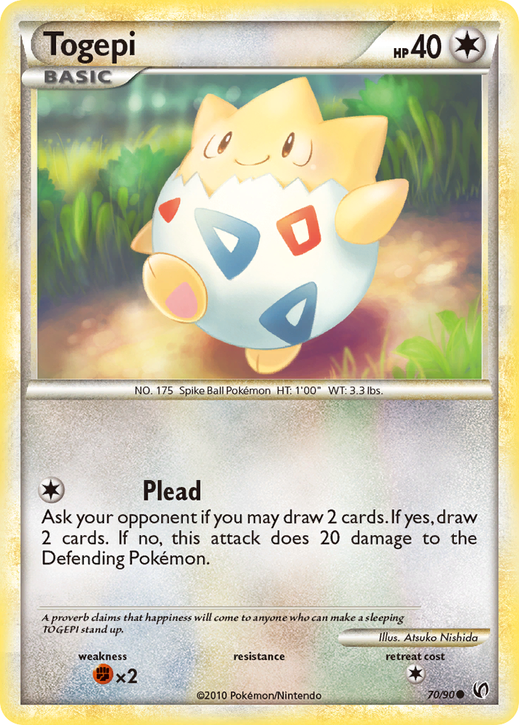 Togepi - HS—Undaunted - #70 - Pokemon TCG card